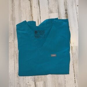 Figs size S turquoise Catarina top